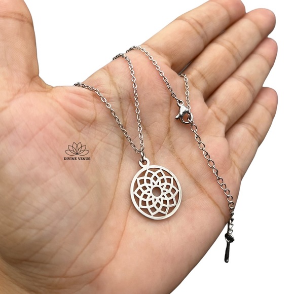 Sahasrara Necklace | Stainless Steel Jewelry - Picture 7 of 10